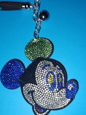 New! Rhinestone Mickey Mouse Keychain
